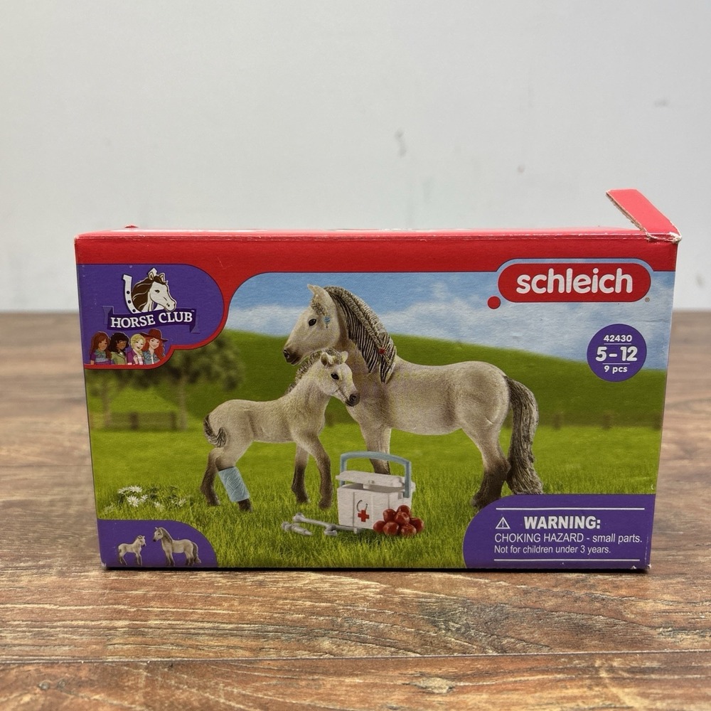Schleich Horse Club Hannah's First-Aid Kit 7Pc Playset 42430 New In Box Farm